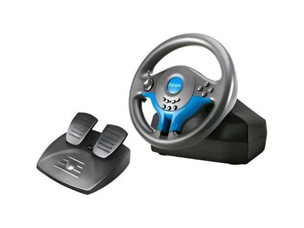 &uu  VOLANTE + PEDALERA PS3/PS4/PC NOGA ST-V06 